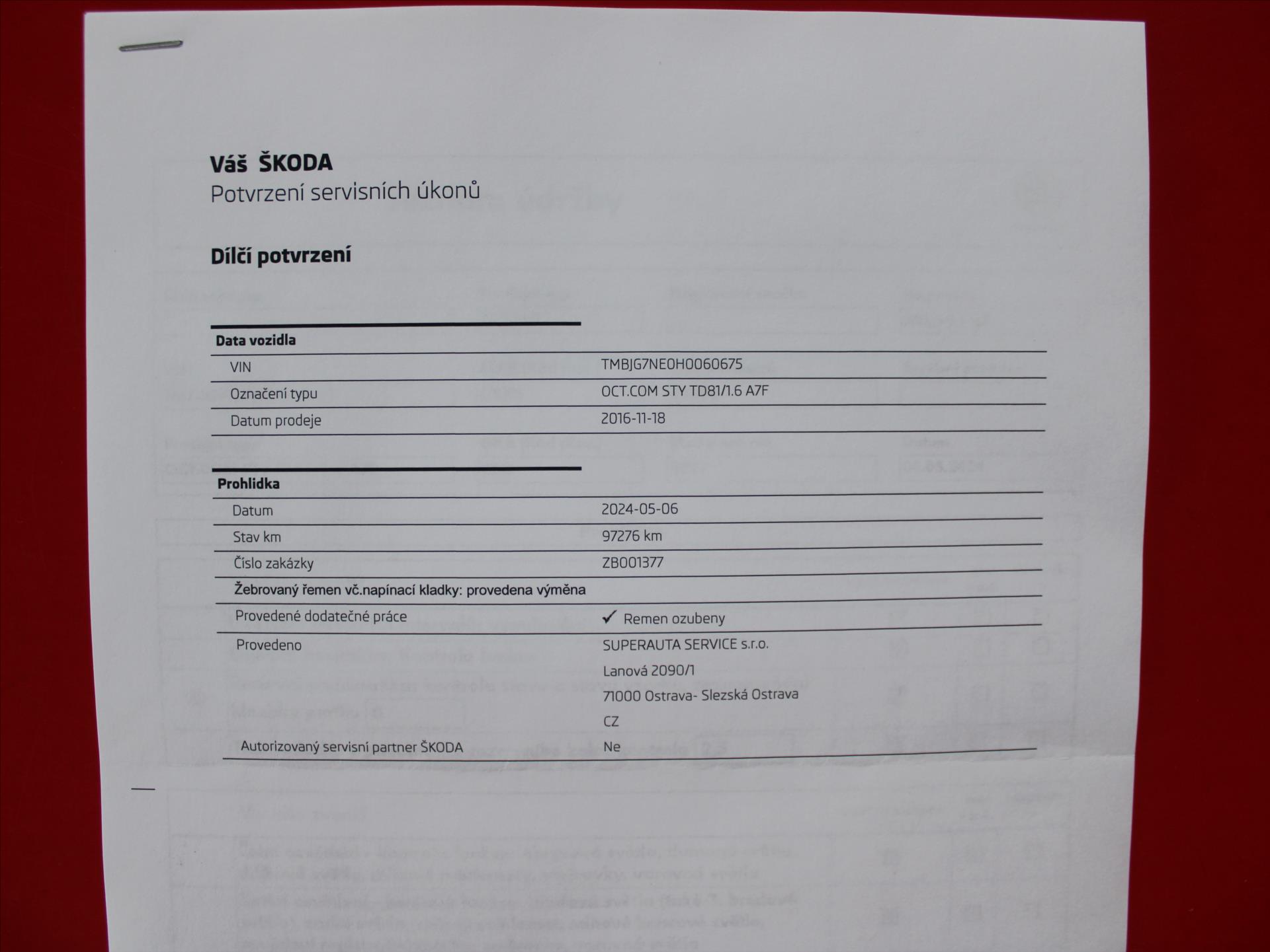 Detail vozu