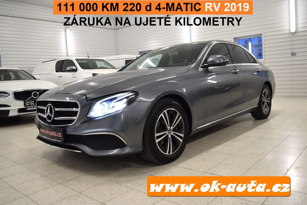 Mercedes-Benz Tdy E 220 D 4 MATIC 111 000 KM 2019