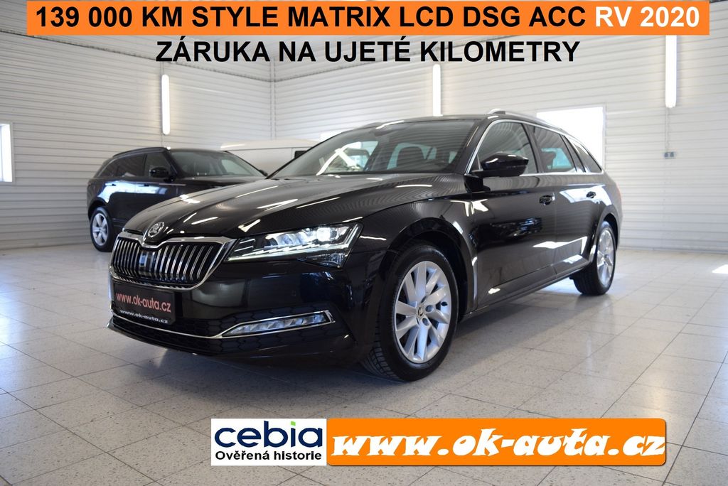koda Superb 2.0 TDI STYLE MATRIX LCD ACC