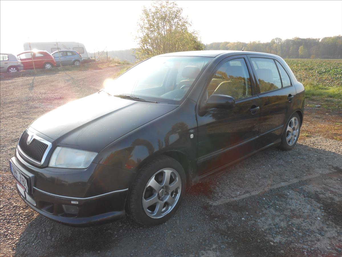 koda Fabia 1,4 16V 55 kW Comfort Historie